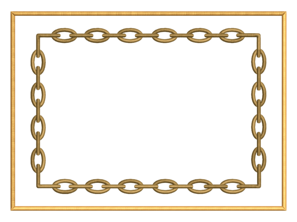 Oval Link Table Placemat Embroidery