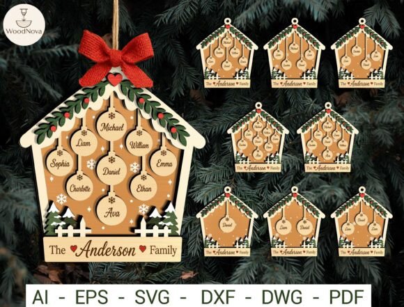Personalized Christmas Ornament SVG