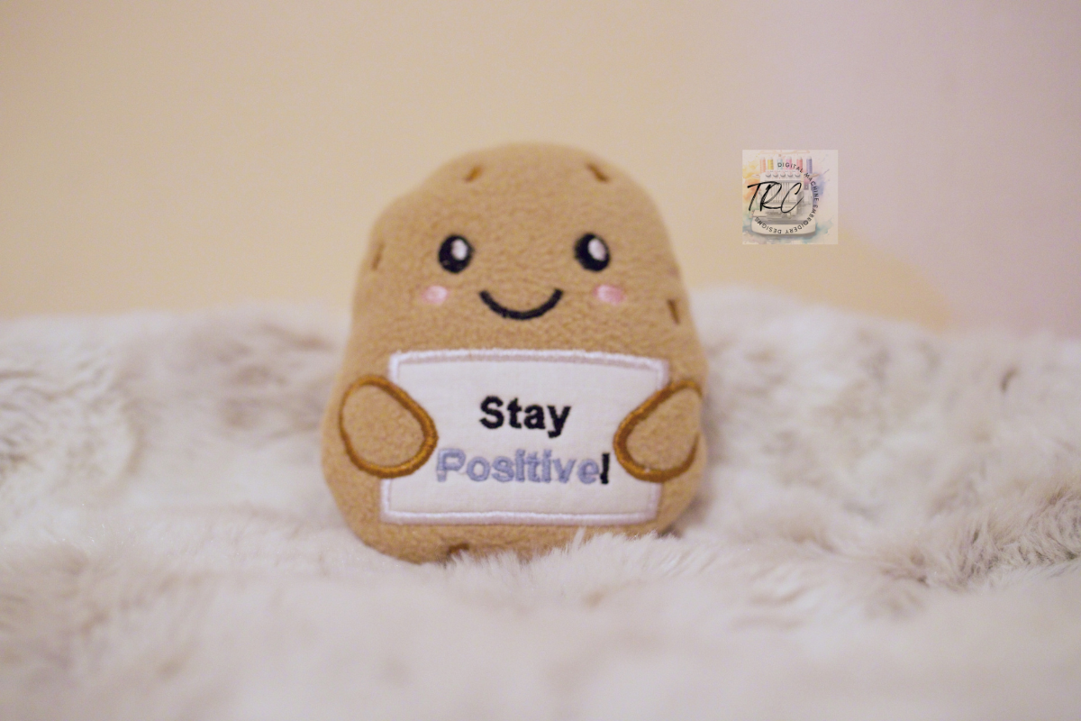 Positive Potato ITH Embroidery Design
