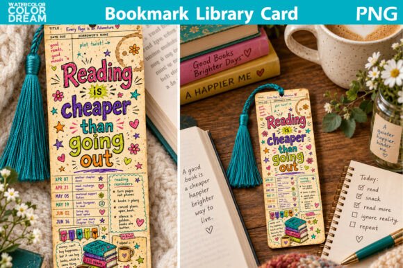 Reading is Cheaper Bookmark