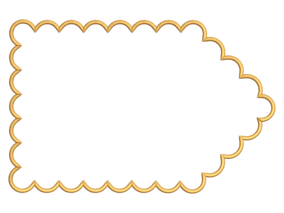 Scalloped Edge Placemat Embroidery