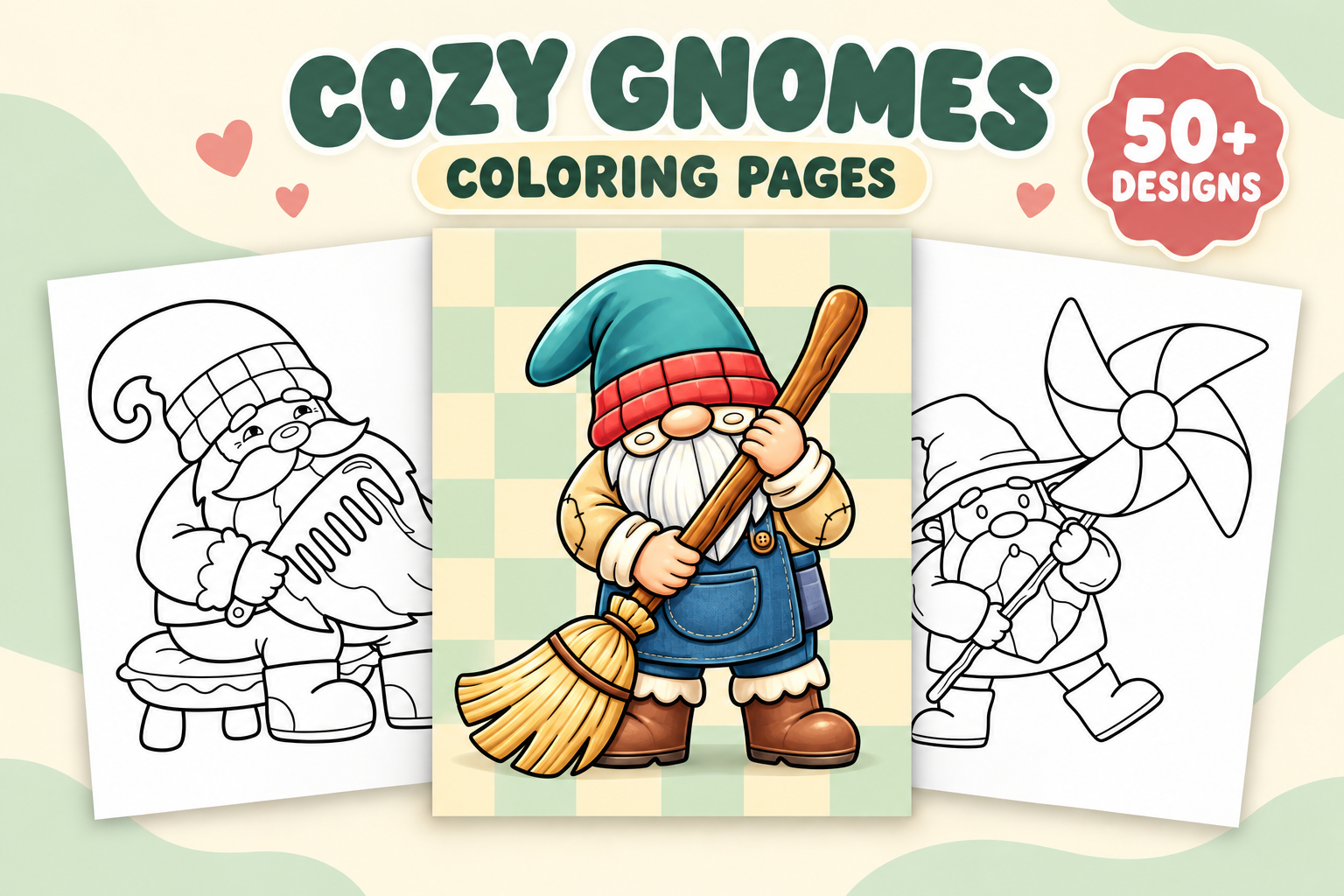 Snug Gnomes Coloring Pages Vol. 2