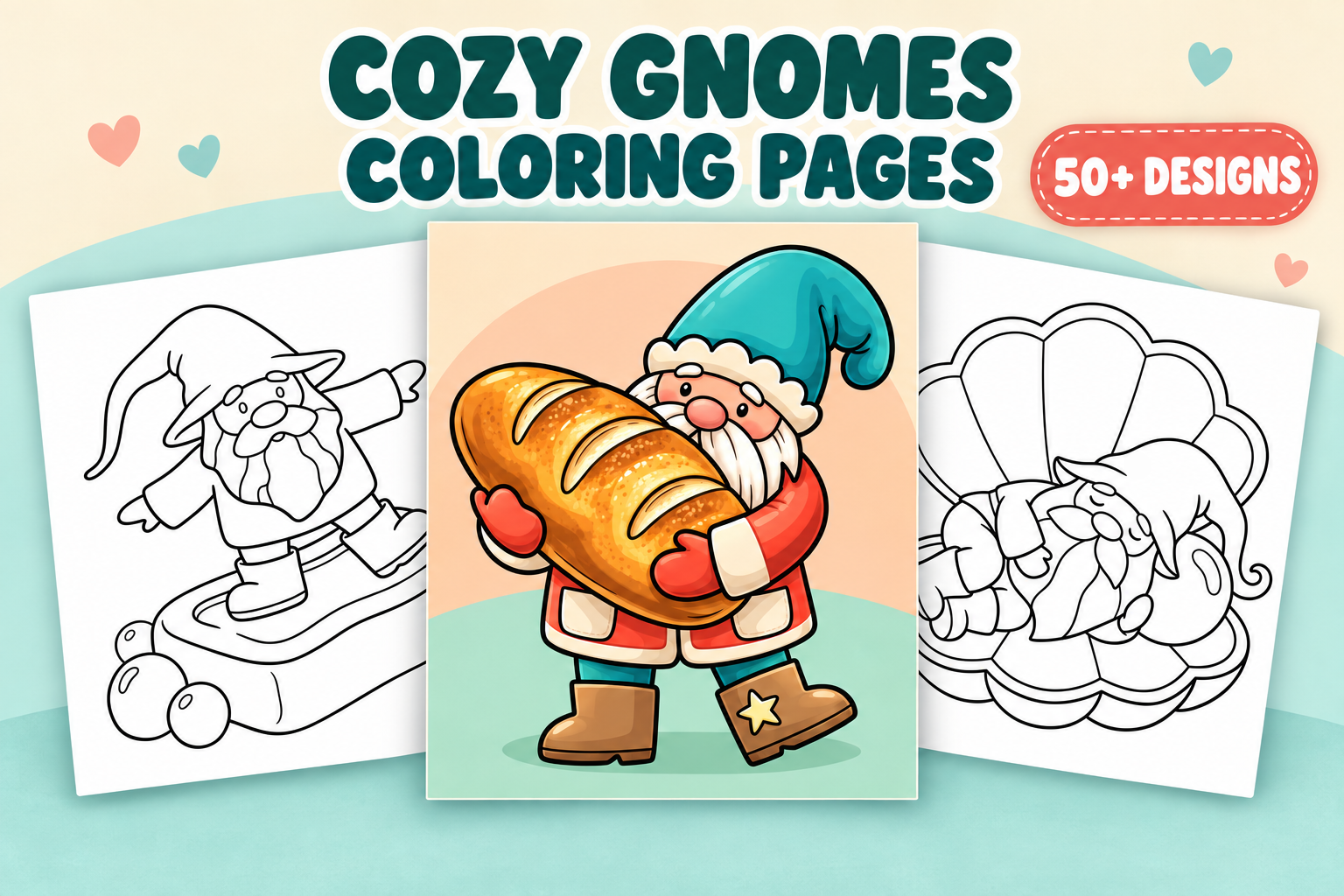 Snug Gnomes Coloring Pages Vol. 3