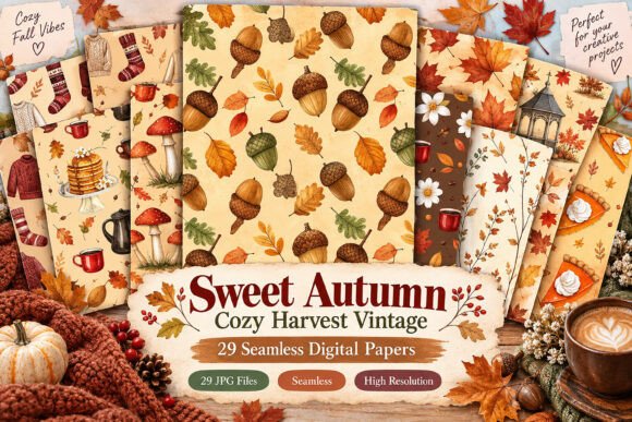 Sweet Autumn Cozy Harvest Vintage