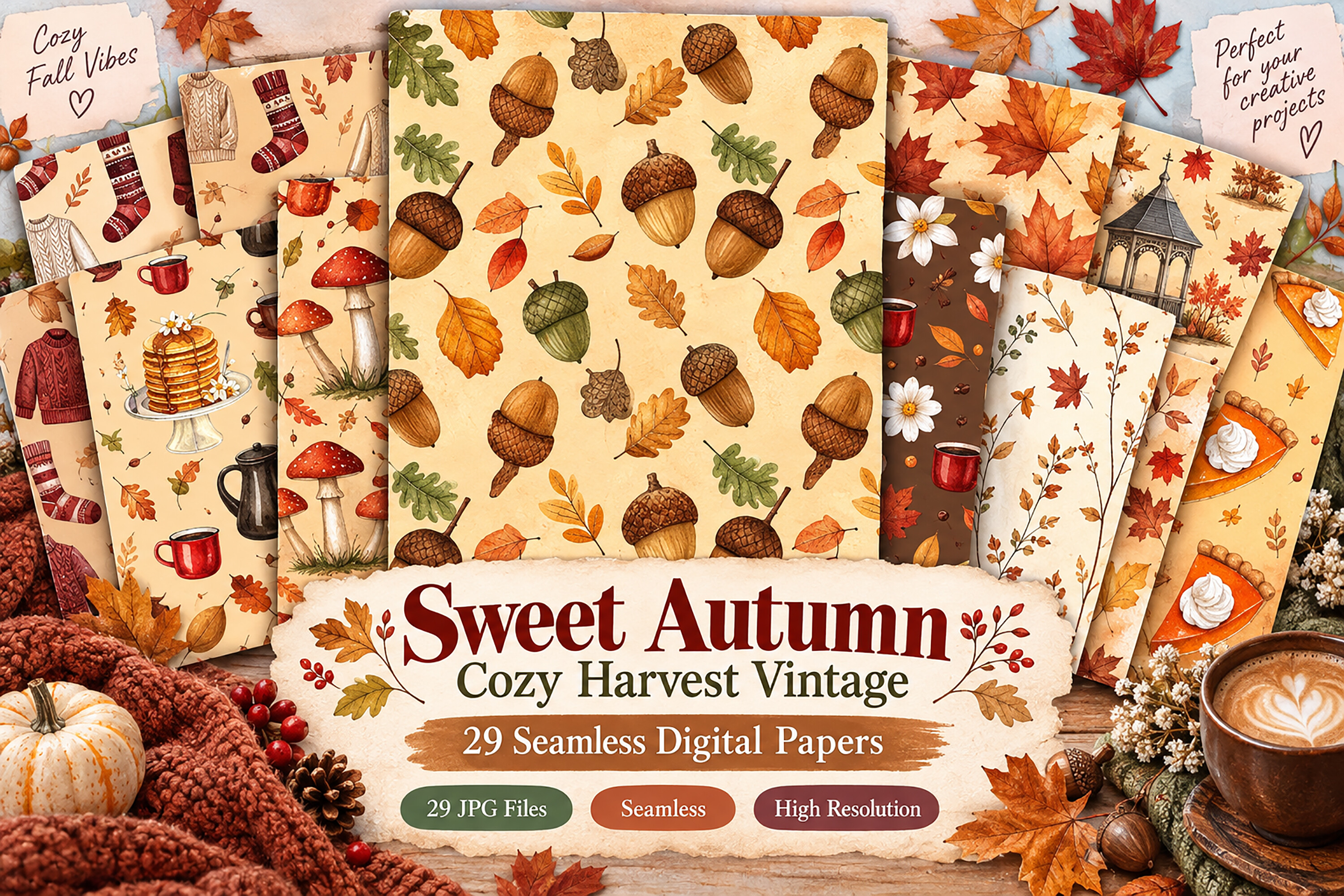 Sweet Autumn Cozy Harvest Vintage