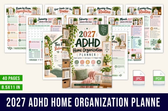 🏡 2027 ADHD Home Organization Planner