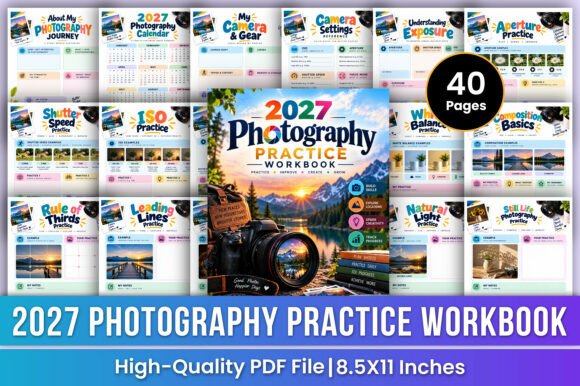 2027 Photography Practice Workbook Kdp