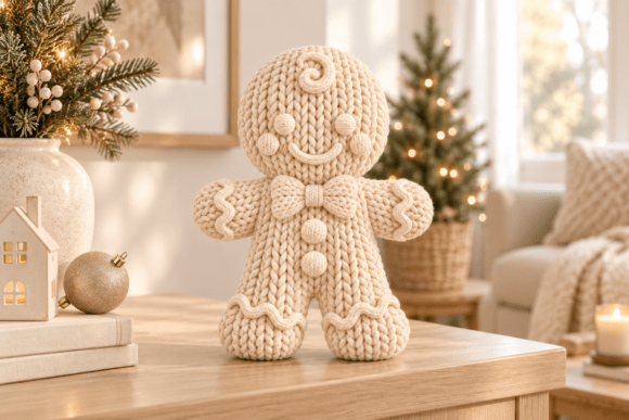 Knitted Gingerbread Man STL – Christmas 3D Print File for FDM & Resin - Image 4