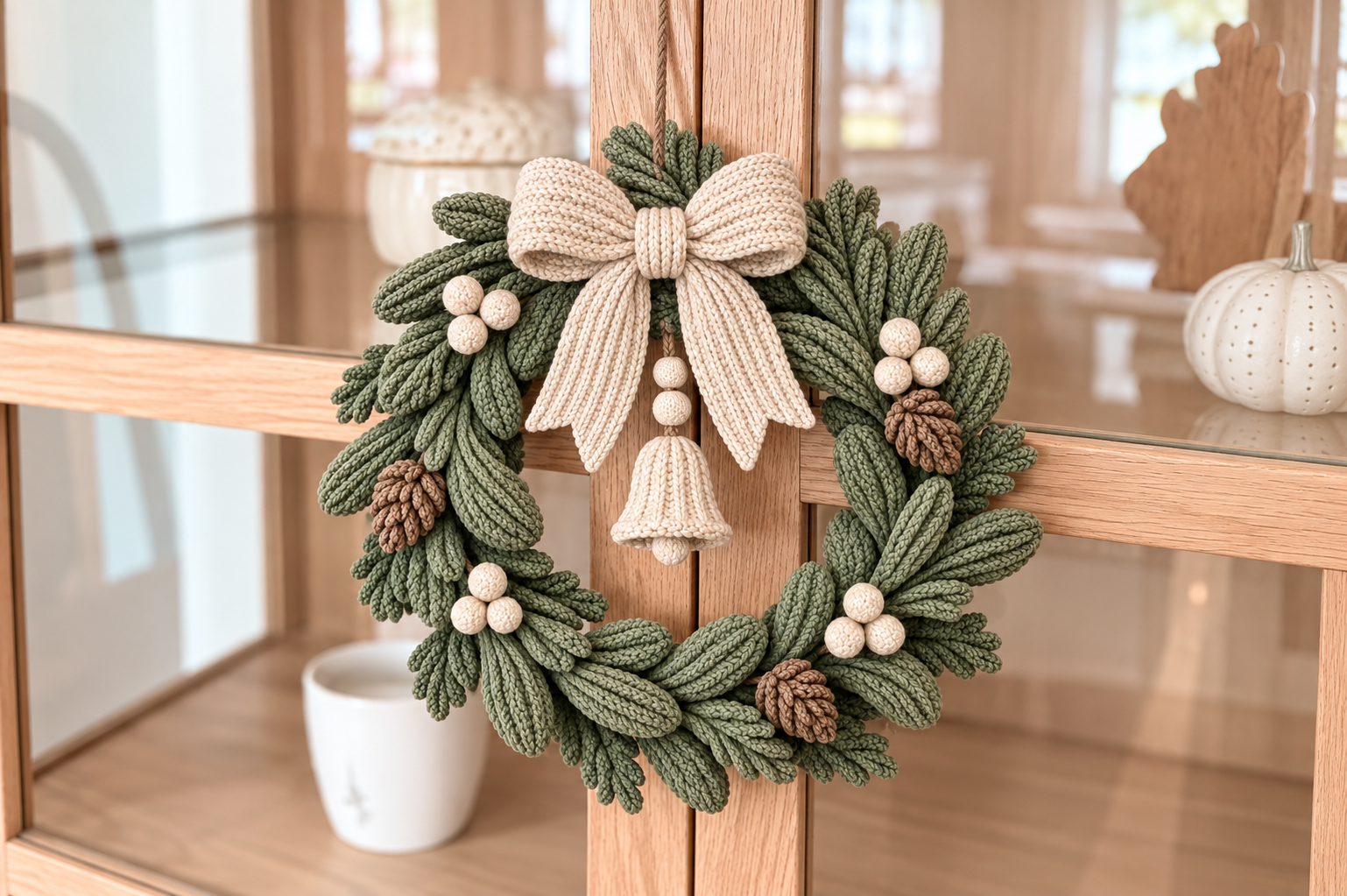 3D Printable Christmas Pine Wreath STL – Holiday Door & Wall Decor - Image 4