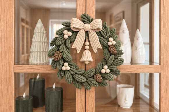 3D Printable Christmas Pine Wreath STL – Holiday Door & Wall Decor - Image 2