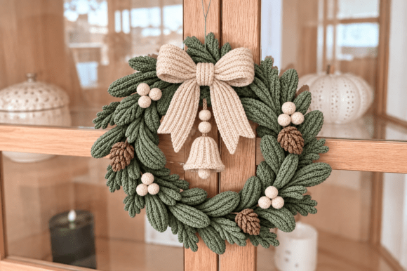 3D Printable Christmas Pine Wreath STL – Holiday Door & Wall Decor - Image 3