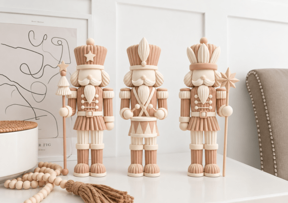 3D Printable Nutcracker STL Collection - 3 Christmas Soldier Models for Holiday Décor - Image 2