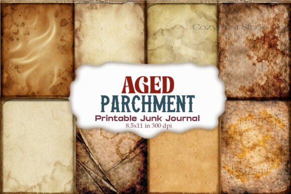 Aged Parchment Antique Junk Journal Page