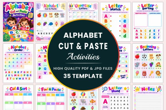 Alphabet Cut and Paste Activities KDP