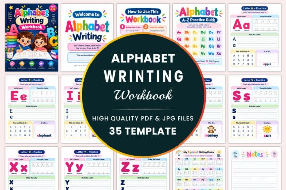 Alphabet Writing Workbook KDP Interiors