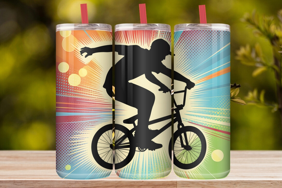 BMX Extreme Sports Tumbler Wrap