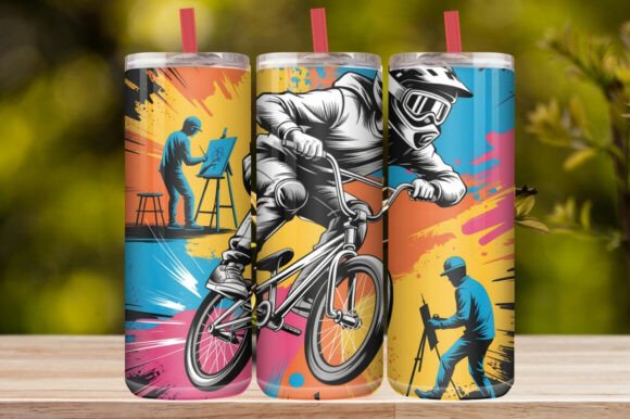 BMX Extreme Sports Tumbler Wrap