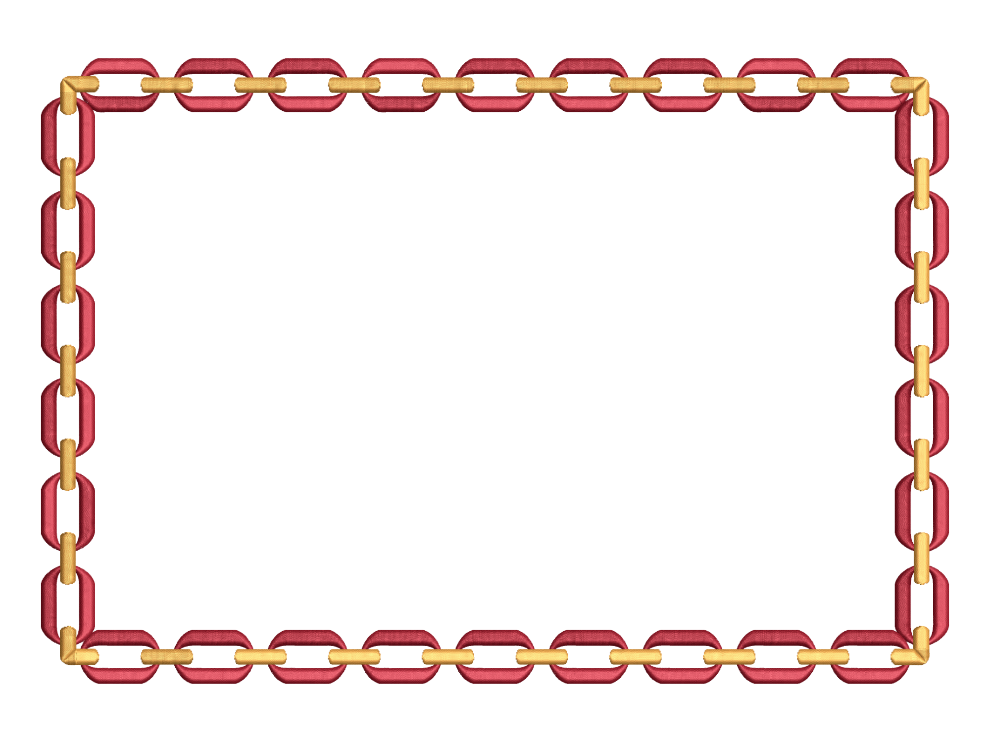 Chain Border Rectangle Placemat