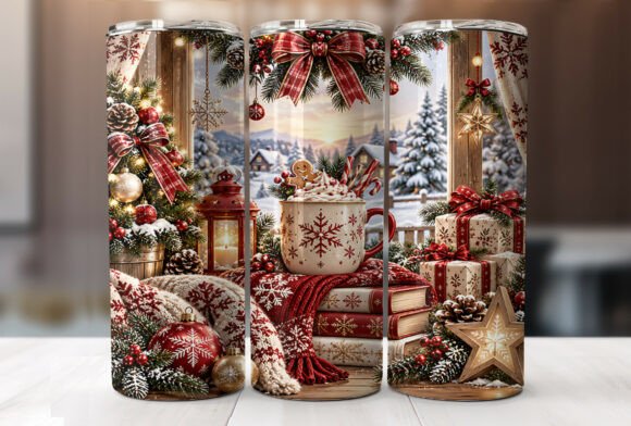 Christmas 20 Oz Tumbler Wrap Sublimation