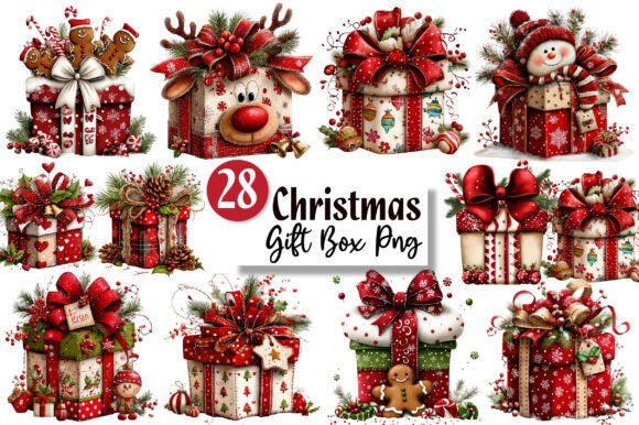 Christmas Gift Box Clipart
