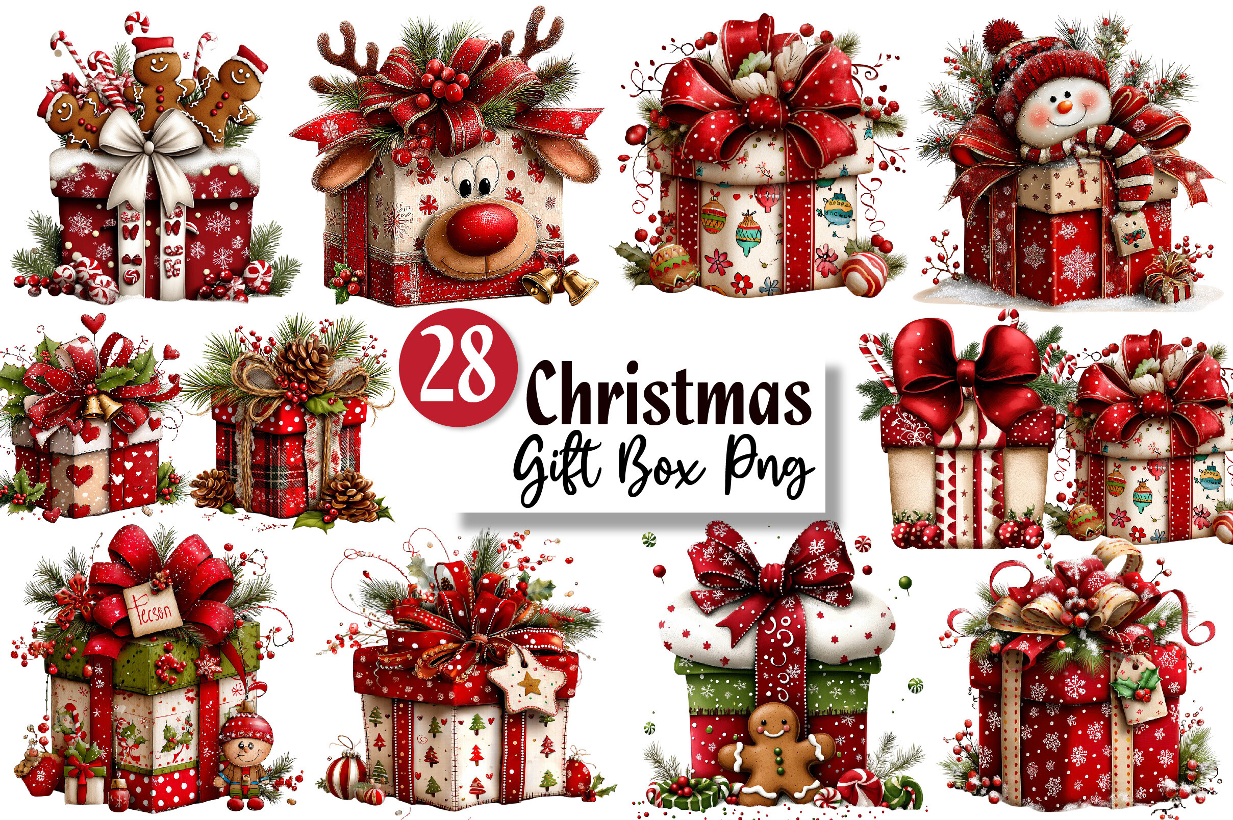 Christmas Gift Box Clipart