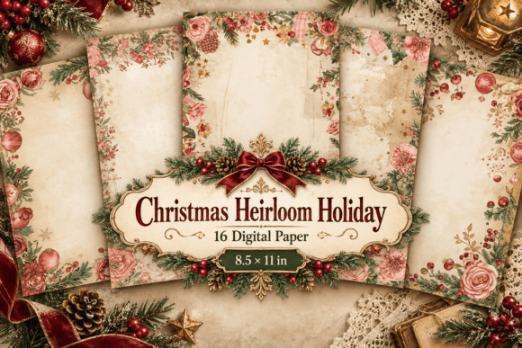 Christmas Heirloom Holiday Junk Journal