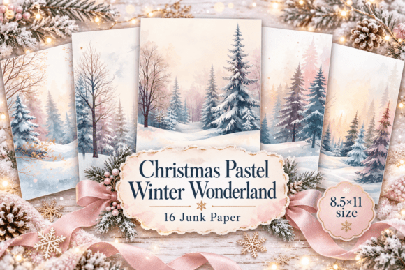 Christmas Pastel Winter Wonderland