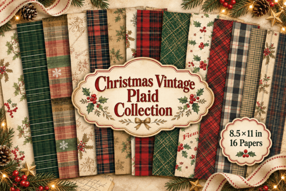 Christmas Vintage Plaid Collection
