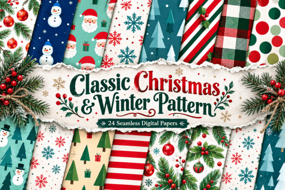 Classic Christmas & Winter Pattern