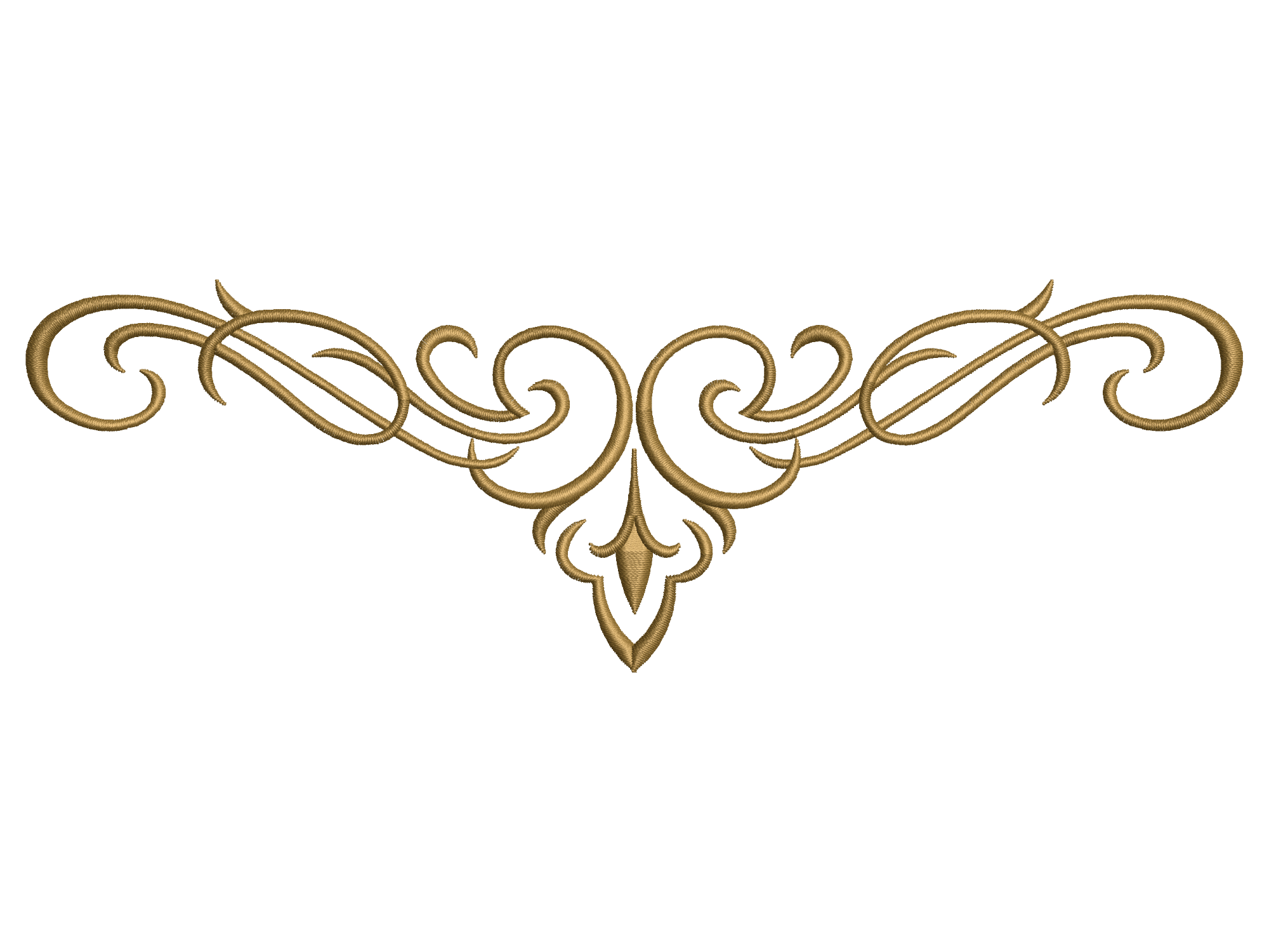 Classic Scrollwork Embroidery Border