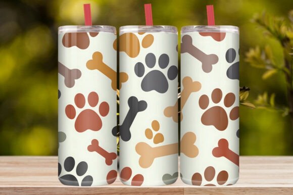Colorful Dog Lover 20oz Tumbler Wrap