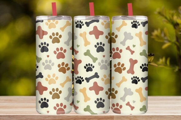 Colorful Dog Lover 20oz Tumbler Wrap