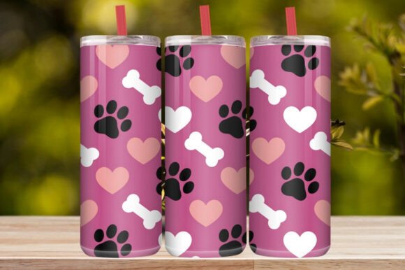 Colorful Dog Lover 20oz Tumbler Wrap