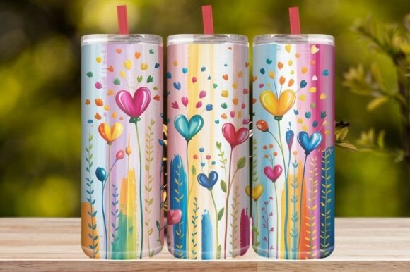 Colorful Floral Tumbler Wrap