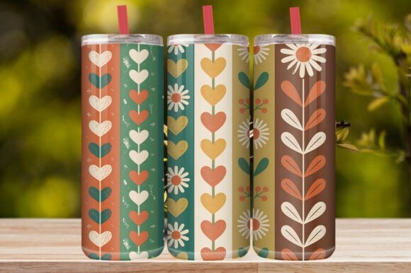 Colorful Floral Tumbler Wrap