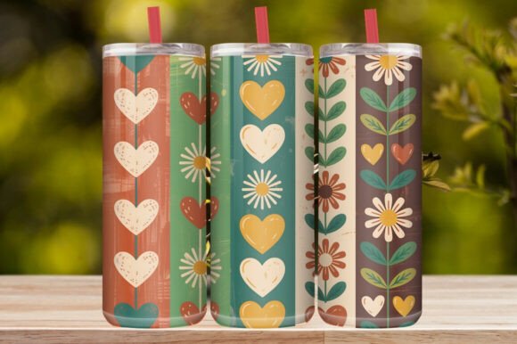 Colorful Floral Tumbler Wrap