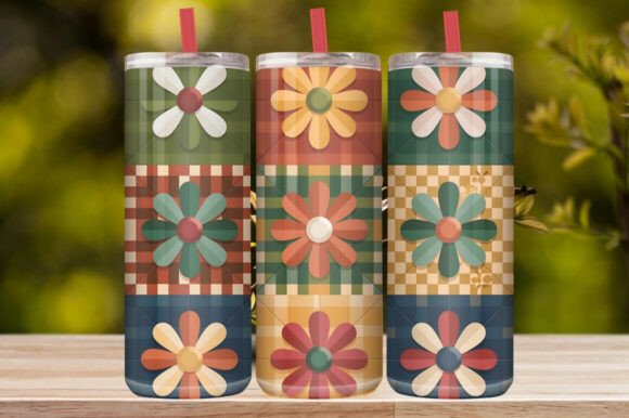 Colorful Floral Tumbler Wrap