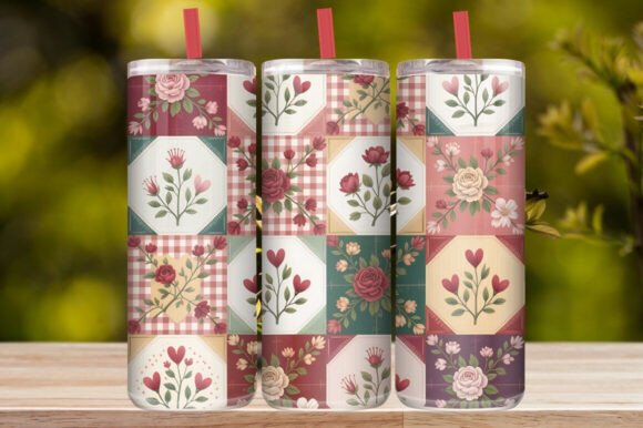 Colorful Floral Tumbler Wrap