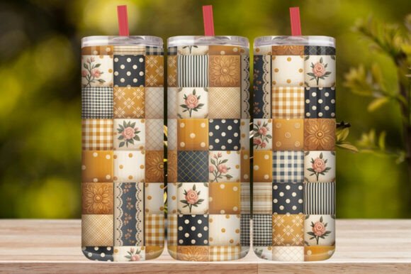 Colorful Floral Tumbler Wrap