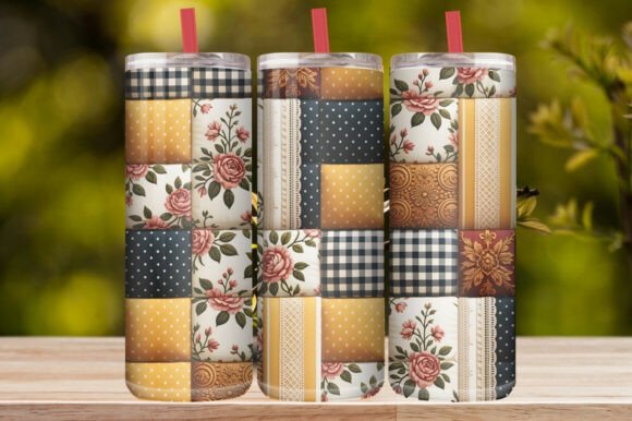 Colorful Floral Tumbler Wrap