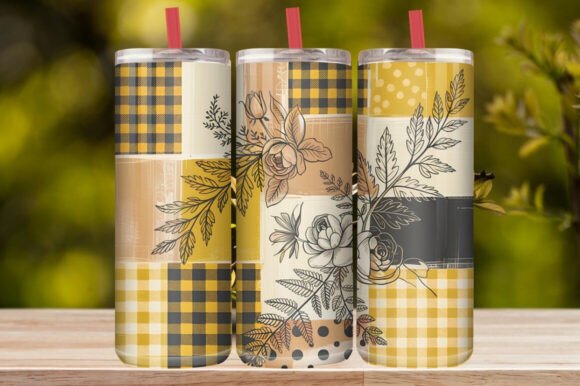 Colorful Floral Tumbler Wrap