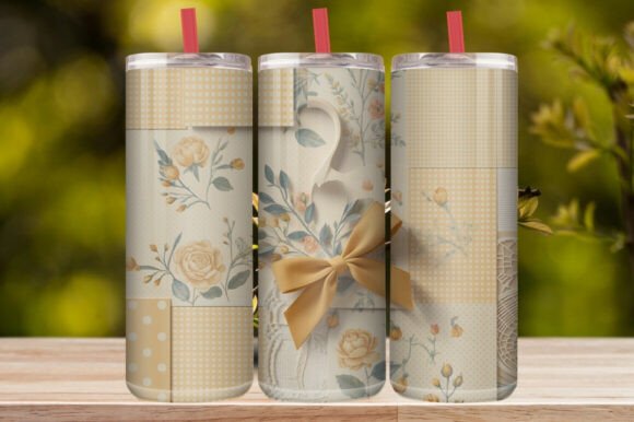 Colorful Floral Tumbler Wrap