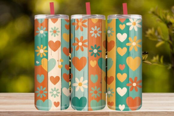 Colorful Floral Tumbler Wrap