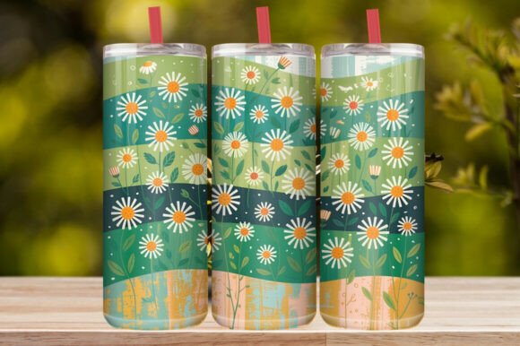 Colorful Floral Tumbler Wrap