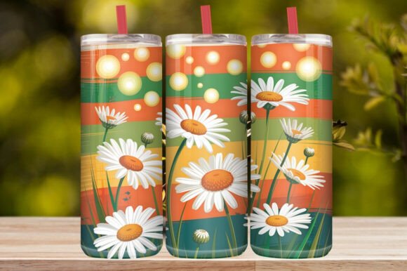 Colorful Floral Tumbler Wrap