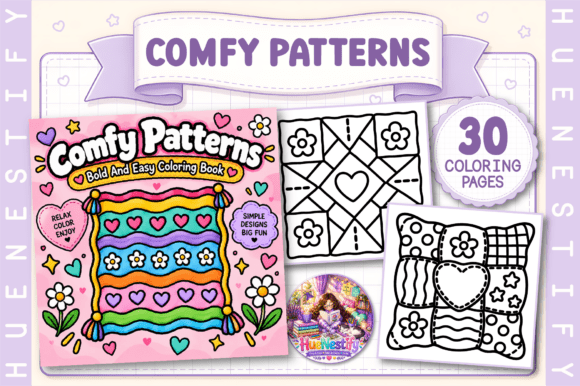 Comfy Patterns Coloring Book