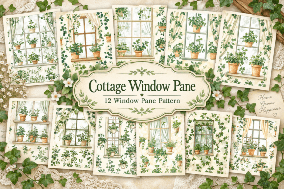 Cottage Window Pane