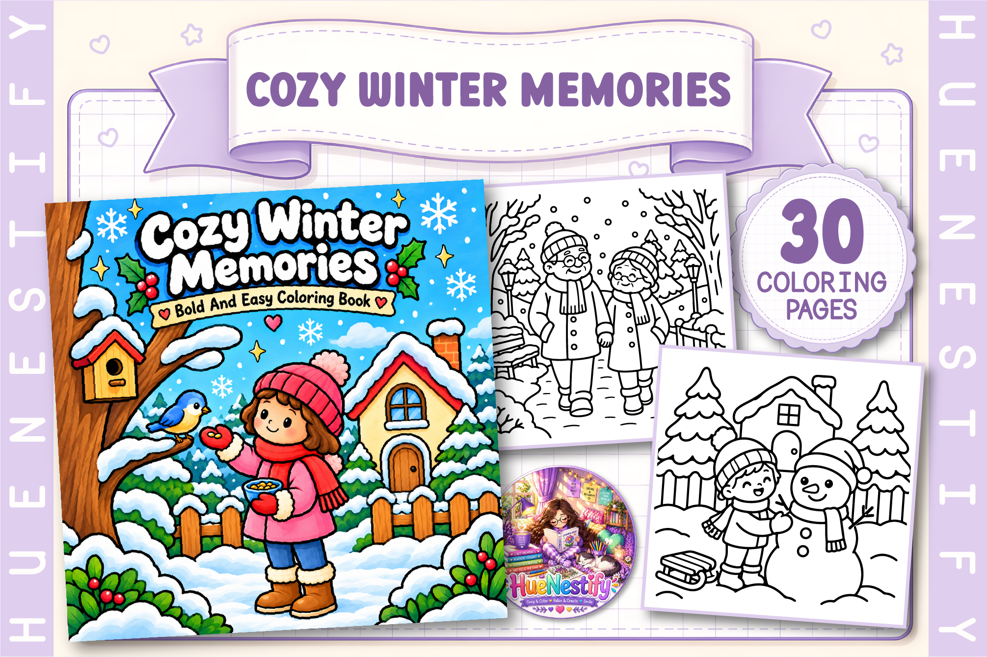 Cozy Winter Memories Coloring Book