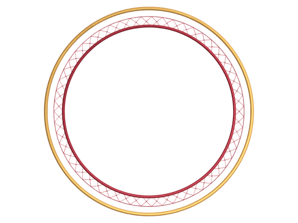 Cross Stitch Round Placemat Design