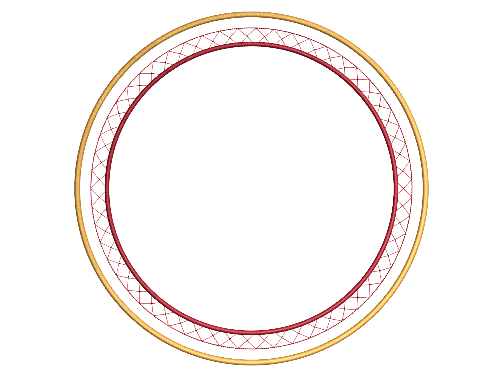 Cross Stitch Round Placemat Design